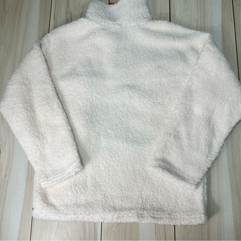 Disney Women's Mickey Mouse Ski Sherpa Quarter-Zip Sweater‎ Pullover Size XS New - Picture 11 of 13